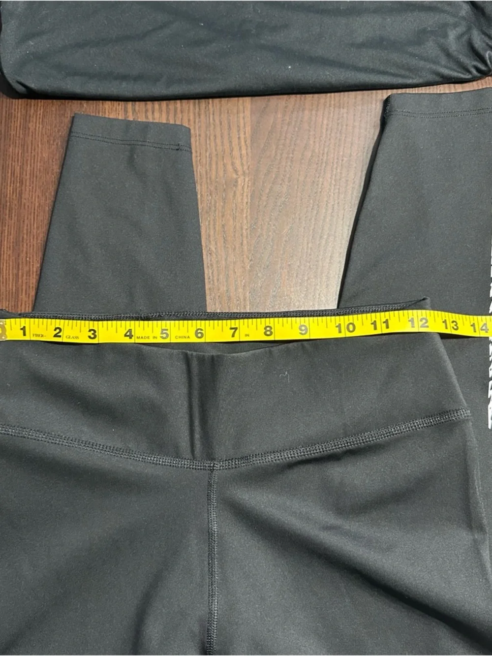 Nike Black Tee and Leggings Set with White Swoosh - Picture 2 of 6